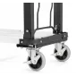 Flyttvagn 150 kg, transportvagn av aluminium, lastkärra, hopfällbar, HiGHER