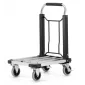Flyttvagn 150 kg, transportvagn av aluminium, lastkärra, hopfällbar, HiGHER