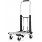 Flyttvagn 150 kg, transportvagn av aluminium, lastkärra, hopfällbar, HiGHER