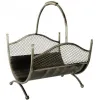 Metal Log Basket, Vintage Design, 52 x 40 x 37 cm