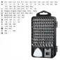 Precisionsverktyg, sats 117 delar, bits, TORX, skruvmejslar m.m.