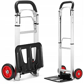 Pirra 90 kg, hopfällbar lätt magasinkärra, transportkärra av aluminium, HiGHER
