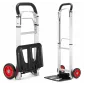 Pirra 90 kg, hopfällbar lätt magasinkärra, transportkärra av aluminium, HiGHER