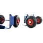 Pirra max 200 kg, magasinkärra, transportkärra, hopfällbar, stål, HiGHER
