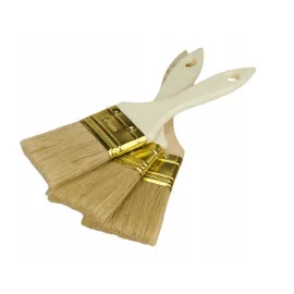Pensel 100st, natur flat 63 mm, kort trähandtag
