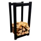 Vedhylla svart 30 x 25 x 61 cm, LOFT HQ