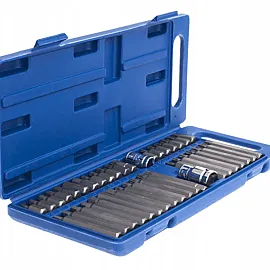 Nycklar TORX SPLINE IMBUS 40 delar, CrV, Tagred
