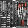 Tool set 216 Pieces, Socket Wrench set with Case, YATO