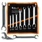 Bromsrörsnyckel, öppen ringnyckel, sats 6 delar 6-22 mm, Black