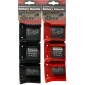 StealthMounts battery mounts for Milwaukee M18 6 pack in red ABS