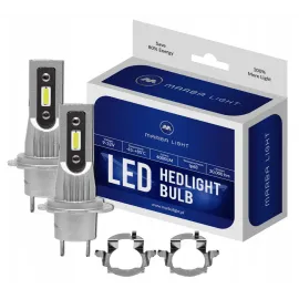 H7 CSP LED, CE E9 certifierade, 4000 LM 6000K CANBUS, 2 lampor - för VW Pasat B5 FL