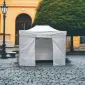 Popup Tält 2 x 2 m  Snabbtält Stålram PVC 600D Vattentätt Tak Marknadstält, ProfiFold