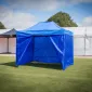 Popup Tält 2 x 2 m  Snabbtält Stålram PVC 600D Vattentätt Tak Marknadstält, ProfiFold