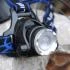 Headlamp LED 800lm 300m Range Zoom 3 Modes Water-Resistant Aluminium 90° Angle (incl. 2 rechargable 18650 batteries)