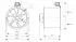 Kanalfläkt Diagonal 400mm 6890 m³/h 300 Pa IE3-Motor IP55, Harmann