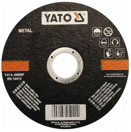 Kapskiva för metall 20st 125 x 2.5 x 22, YATO