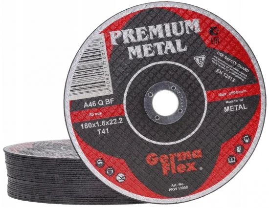 Kapskiva för metall 10st 180 x 1.6 x 22, T41 (8500rpm), Germa Flex