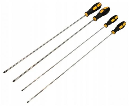 Långa smala skruvmejslar, 4st, 45 cm, Falon-Tech