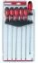 Långa smala skruvmejslar, 6st, 30 cm, platt, stjärna, TORX, Energy