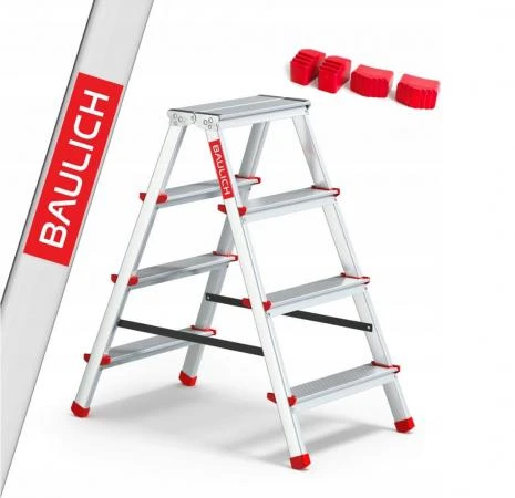 Pall 81 cm, hopfällbart mini stege, aluminium, max 125 kg, BAULICH