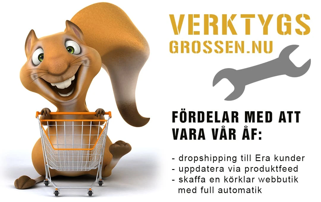 Bli återförsäljare hos Verktygsgrossen - dropshipping, ÅF-priser och automatiserade e-handelslösningar för verktyg