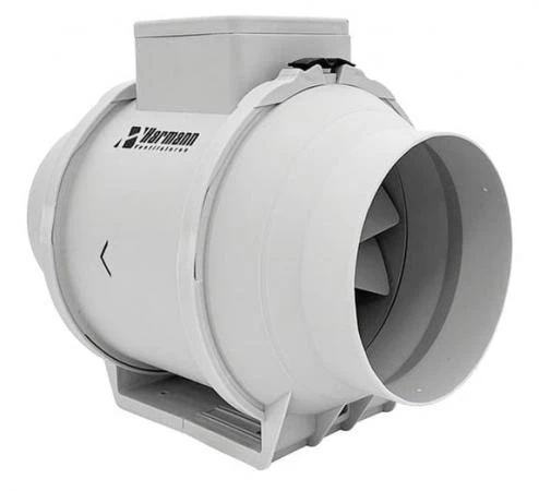 Cirkulär Kanalfläkt 125/300125 mm ML EC.A, lågenergifläkt, professionell industrifläkt, rörfläkt, Harmann