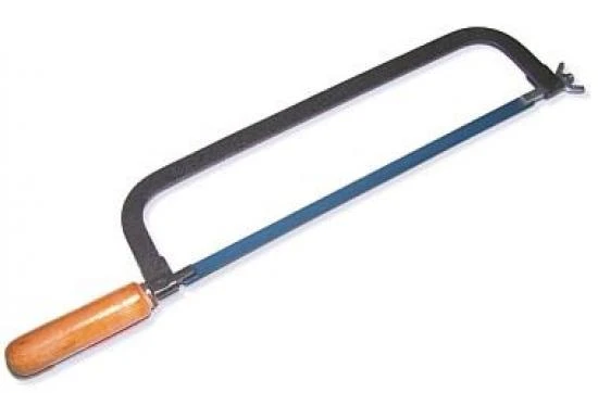 Handsåg för kapning av metall, trä, 300 mm sågblad med trähandtag