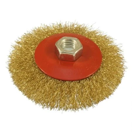 Rotating Steel Brush 100 mm M14, Crimped Wire, Beast