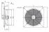 Wall-mounted exhaust fan, axial fan 450 mm 250W 5200 m³/h, professional industrial fan, optional gravity shutter, Harmann WAX 450/W/4/5100S