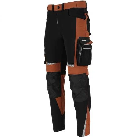 Arbetsbyxor Stretch Slim Fit, brub-svart, CE, LAHTI