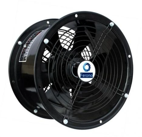 Axial Duct Fan 350 mm, 3500m3/h, 140Pa, 140W, Waterproof Industrial Fan, Ferono