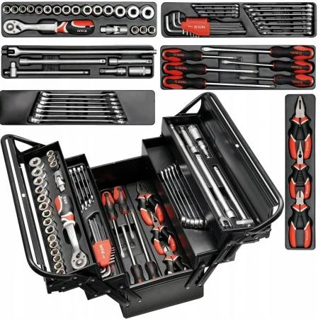 Tool Box with 62-Pieces Tools, Tool set, YATO
