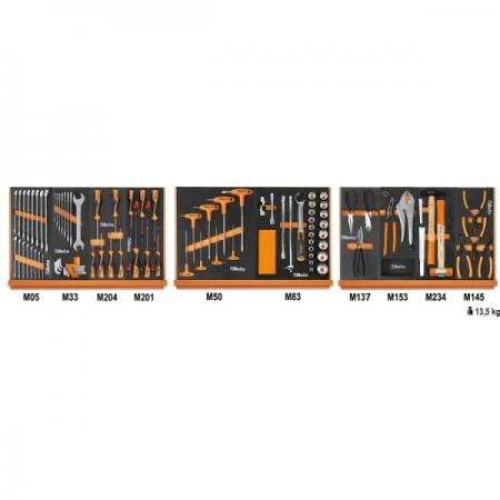 Universal 90-Piece Tool set with EVA Insert, BETA Tools