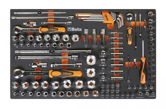 Tool set with Wrenches, Pliers, and Measuring Tools, 17 Pieces, Blister Pack, BETA Tools