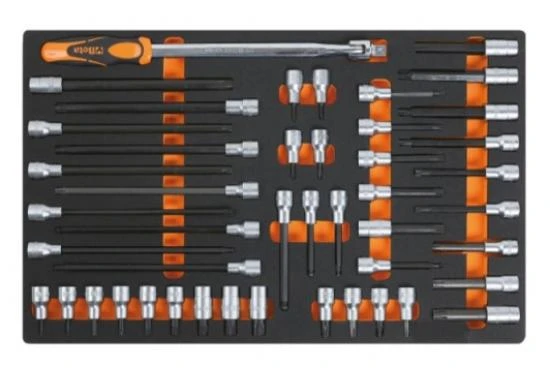 Complete Socket set 1/43/81/2 Inch, 116 Pieces, Foam Insert, BETA Tools