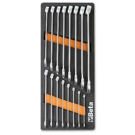 Combination Wrench set 16 Pieces 6-21 mm Foam Tray, BETA Tools