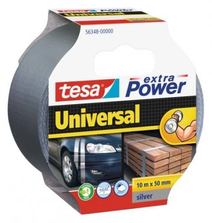 Vävtejp / silvertejp, universal, Extra Power 10m x 50 mm, TESA