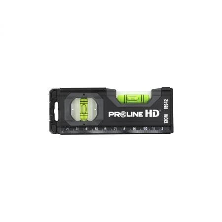 Miniatyrvattenpass Fräst Aluminium 0, 5 mm/m Magnetisk 13 cm, Proline HD