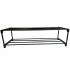 Shoe Rack 2-Tier 75 x 28 x 21 cm, Metal and Plastic, Beast