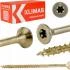 Wood Screws TORX C4 countersunk head 4 x 30 to 6 x 200, 200 to 1000st per box, Klimas