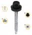 Self-Drilling Roofing Screw 500 pcs Black RAL 9005 with EPDM Washer