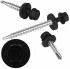 Self-Drilling Roofing Screw 500 pcs Black RAL 9005 with EPDM Washer