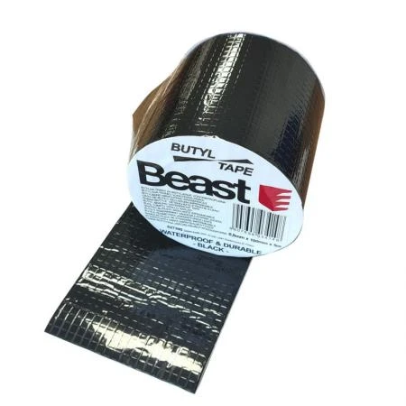 Black Butyl Tape 0.8 x 100 mm 5 m, Beast