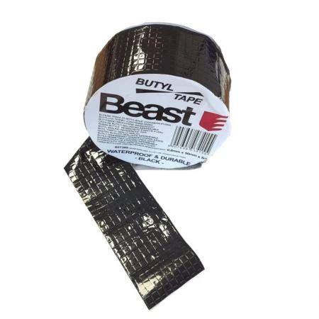 Black Butyl Tape 0.8 x 50 mm, 5 Meters, Beast