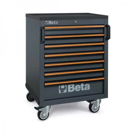 Tool Cart 7 Drawers ABS Work Surface, Central Lock, C45PRO, BETA Tools