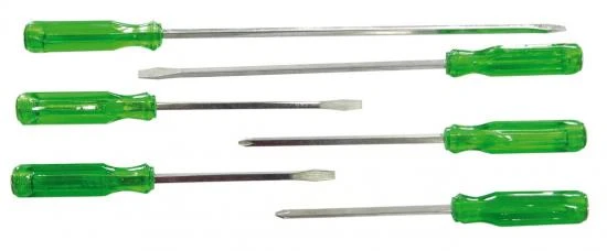 Go Through Sd 6Pcs set Green Transparent Handle