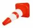 Soft Traffic Cone PVC 50cm 2 Reflective Bands 8-Pack, Road Cone Worksite