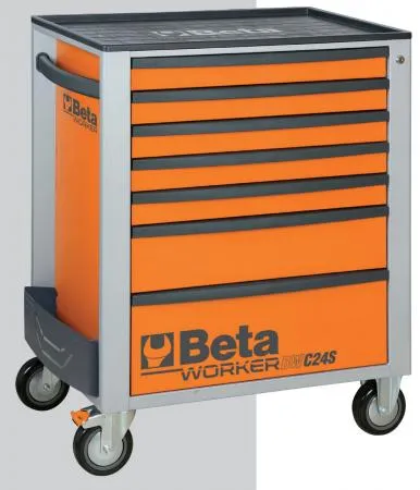 Roller Cab 7 Drawers with 114 Tools 800kg Central Lock BW 2400S, Beta