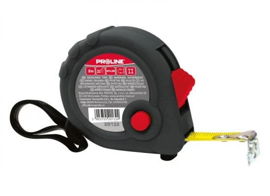 Måttband, magnetisk, nylon, gummi 5m / 19m, Proline