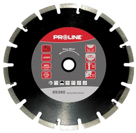 Diamantskiva Laser (Asfalt) 350 mm, 2.9 mm, 8 mm, 25.4 mm, Proline